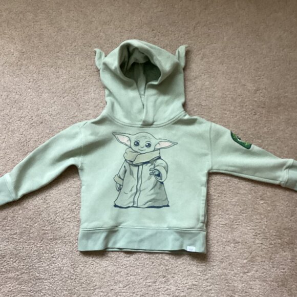 Star Wars Baby Gap Kids Yoda Hoodie 3 Years Toddler Has Pockets - Picture 1 of 6